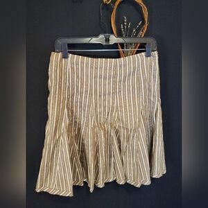 Kenneth Cole Metallic Striped Mini Skirt